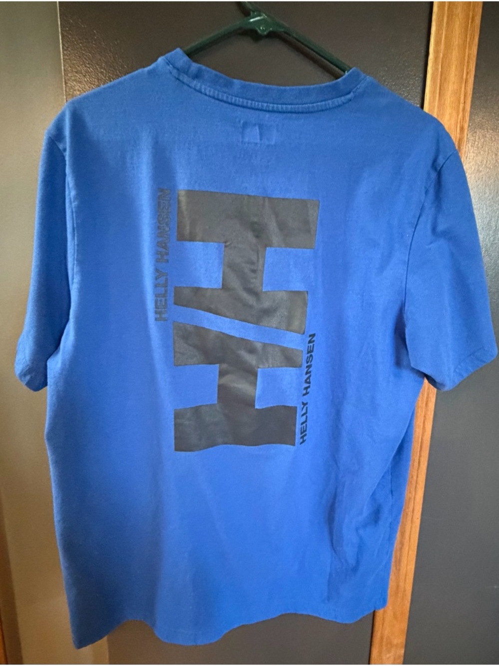 Helly Hansen Blue Short-Sleeve Tee with Black HH Logo